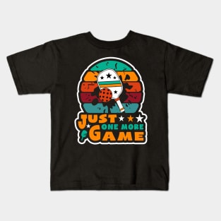 Pickleball-Just One More Game Kids T-Shirt